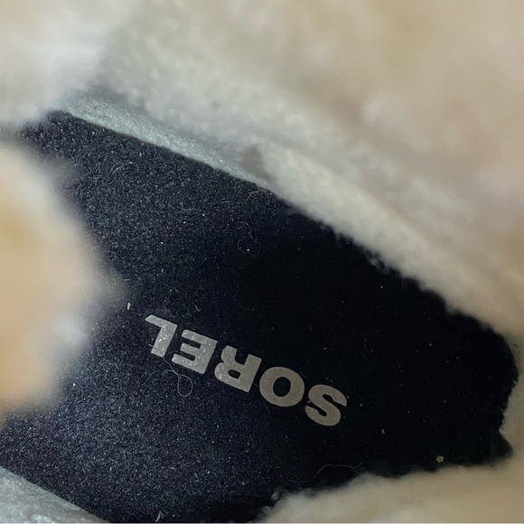 New! Sorel Emelie Black Leather Short Lace Up Boot 8 - Picture 13 of 15